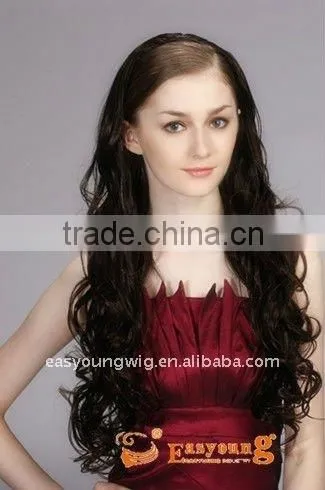 Wholesale Fake Hair 3/4 Wigs, Curly Synthetic Hair Styles Half Wigs Hairpieces photo-2