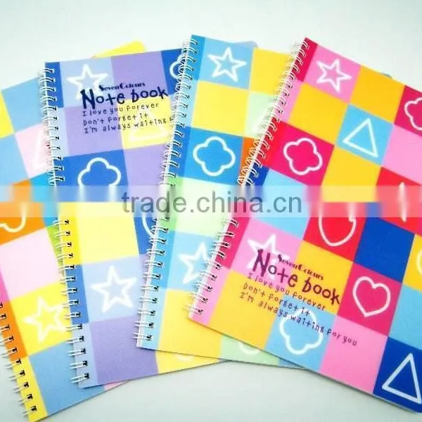 Cute Cheap Sprial Binding Paper NotebookS for School photo-3