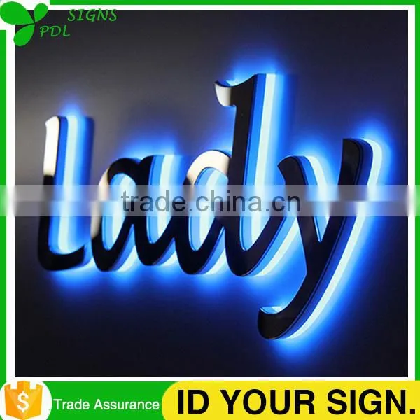 GO!!! 3 Years Warranty Led Backlit Acrylic Letters With Stainless Steel Front photo-6