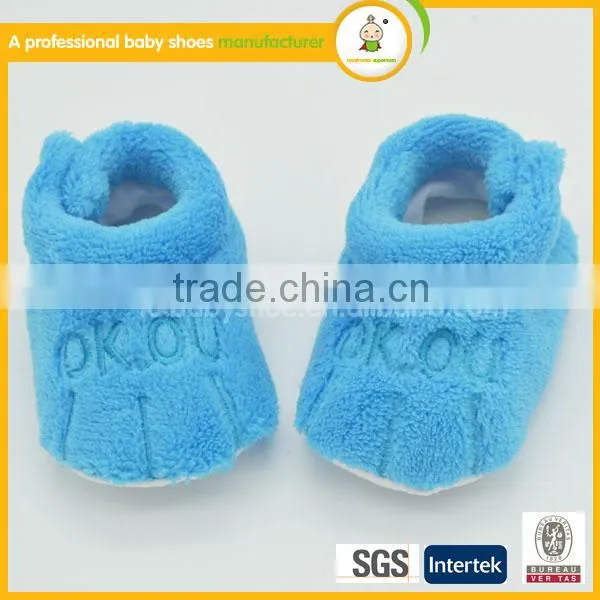 2016 Hot Sale High Quality Boy Girl Comfortable Soft Sole Warm Winter House Baby Walking Shoes photo-3