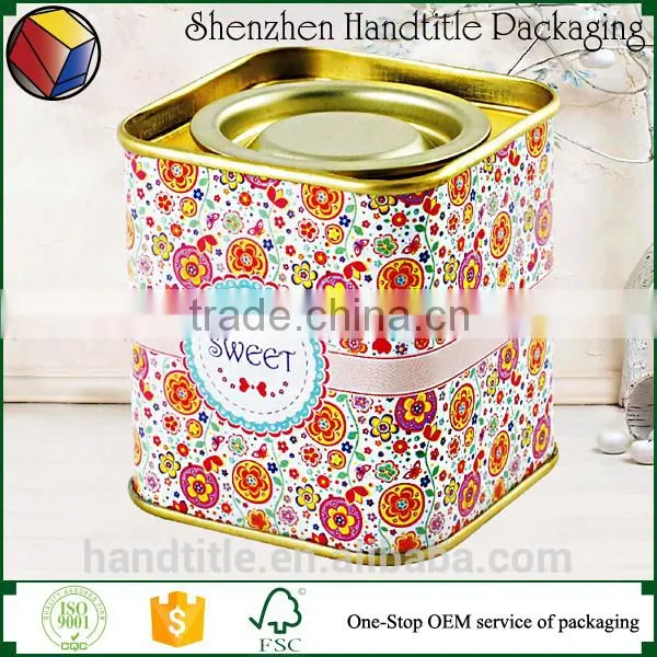 High Quality Tintop Rectangle Tea Tin Box / Tin Container photo-6