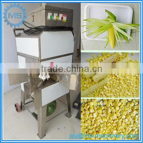 350kg Hourly Waxy Corn Frozen Sweet Corn Kernel Removing Machine