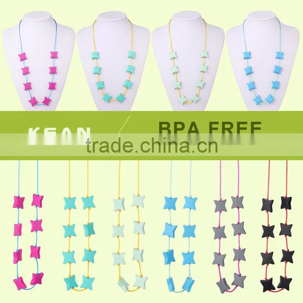 Wholesale BPA Free Silicone Jewelry Necklace for Baby Chew photo-4