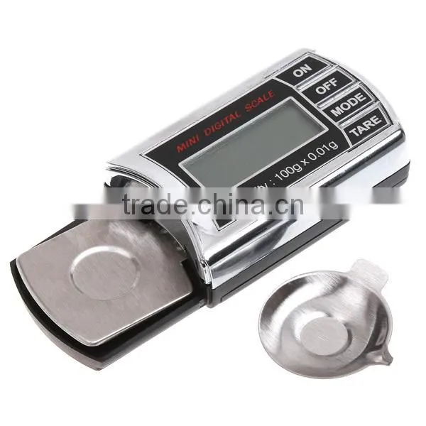 Mini 0.01g 100g Digital Scale LCD Pocket Jewelry Diamond Weight Scales Portable Electronic Balance Weighing Scales photo-3