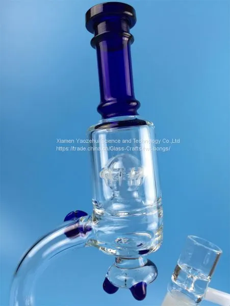 New Glass Water Pipes Glass Bongs With Rocket Perc and UFO Perc 18.8mm Joint In Bulk From Hookahs photo-2