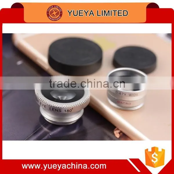 Universal Clip Fish Eye Lens Wide Angle Micro 3 in 1 for Cellphone photo-3
