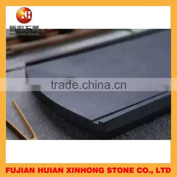 Wholesale!hollow Out Drainage Black Granite Stone Tea Tray With High Quality photo-4