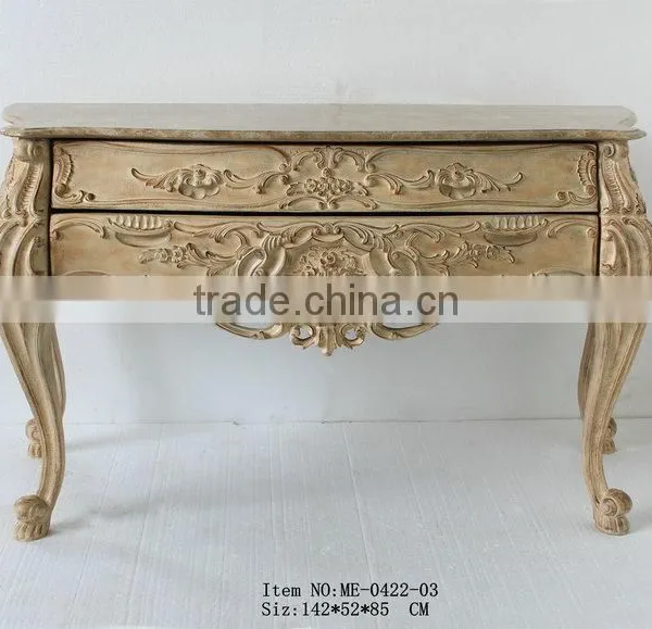 Room Decorative Furniture Marble Top Plexiglass Console Table photo-3