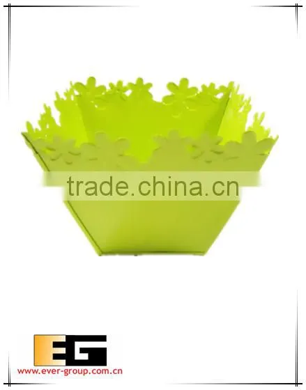 Colourful Sqaure Metal Flower Pot Flower Bucket photo-4
