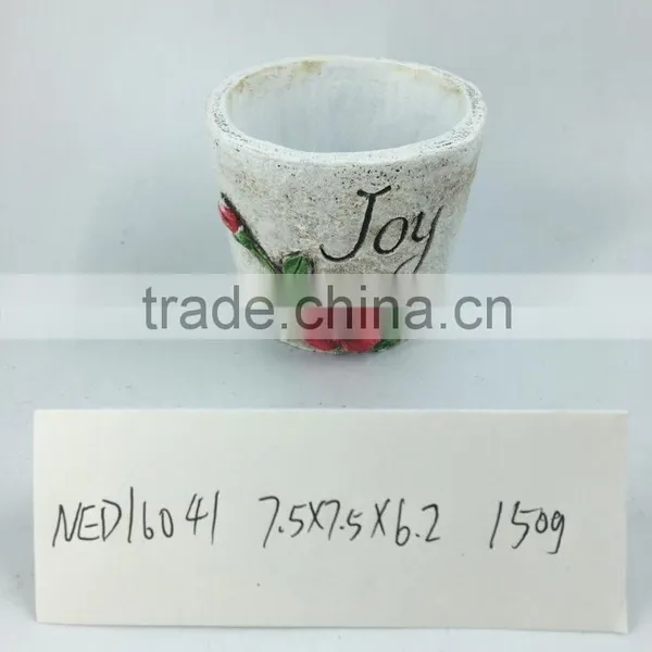 Mini Cement Flower Pot for Home and Garden Decorative photo-4