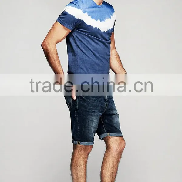 Men's Tie Dye T-shirt, Cotton Jesery T-shirt, Customized Logo T-shirt photo-4