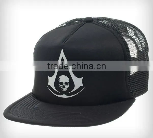 100% Polyester Black Foam And Mesh Sublimation Trucker Cap photo-4