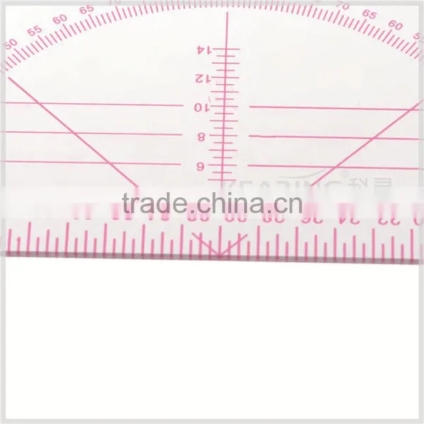 Kearing Triangular Plastic Scale Rulers 1/3 &1/4 &1/5 Sanwich Line Scale With a Protractor for Fashion Designing #8345 photo-3