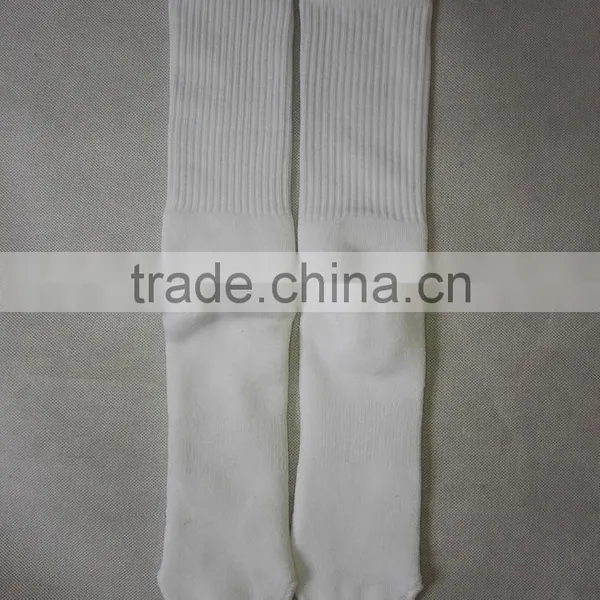 White Blank Sublimation Socks 100 Polyester Socks With Rib on Leg photo-2