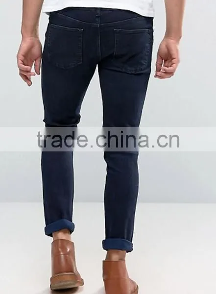 2017 New Pattern Patch Jeans for Men OEM Wholesale High Quality Logo Custom Design Men Jeans photo-3