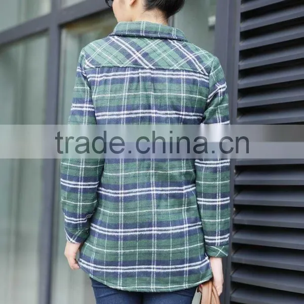 New Arrival Style High Quality Men Long Sleeves 100% Cotton T-shirt Flannel Shirts Wholesale Custom Plaid Shirt photo-6