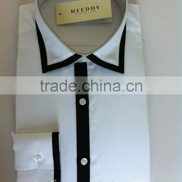 Latest Design Men's Long Sleeve Dress Shirt photo-2