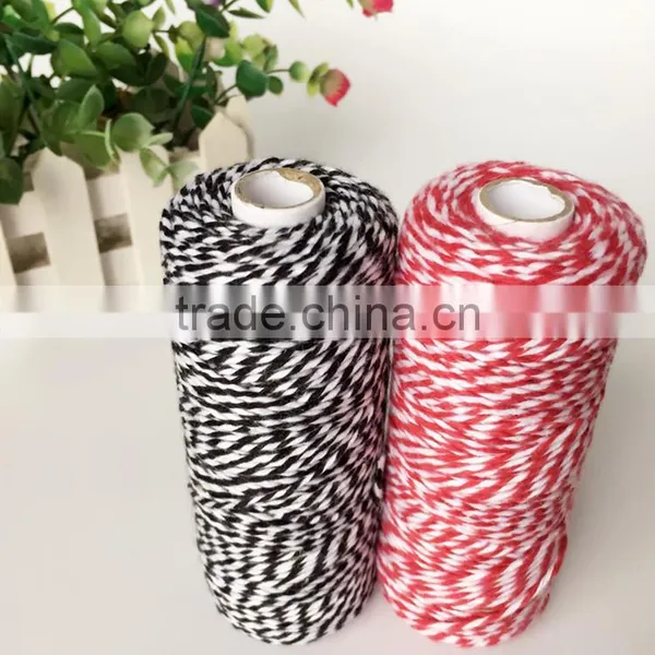 2ply Double Color100% Cotton Thread for DIY Crafts