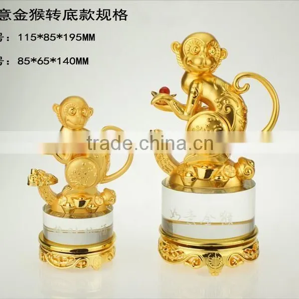 High Quality Beautiful Gold Plated MONKEY TROPHY FOR BUSINESS GIFT photo-4