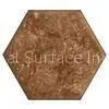 12mm Brown Hexagon Seamless Marble Acrylic Sheet Stone Slabs for Ceiling