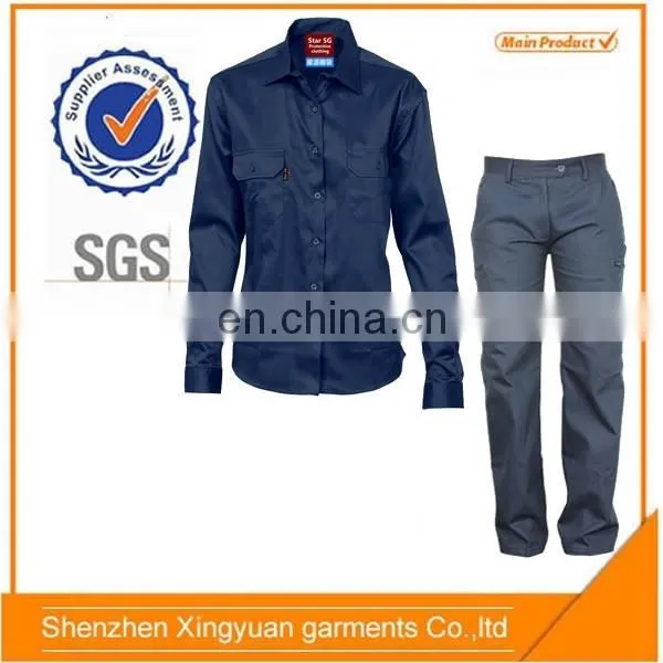 Womens Safety Track Suits Workwear Safety Reflective Shirts and Pants Design for Work Clothes photo-6