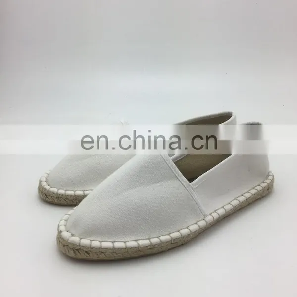 Wholesale White Canvas Shoes Customized Espadrilles Women photo-2
