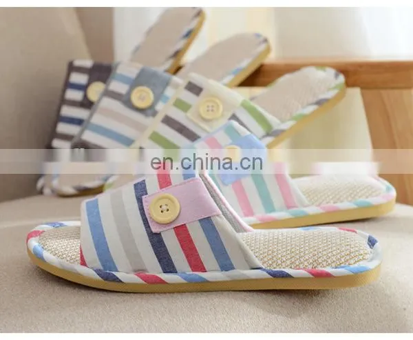Wholesale Linen Women Slippers Linen Embroidered Slippers Indoor 2016 photo-2