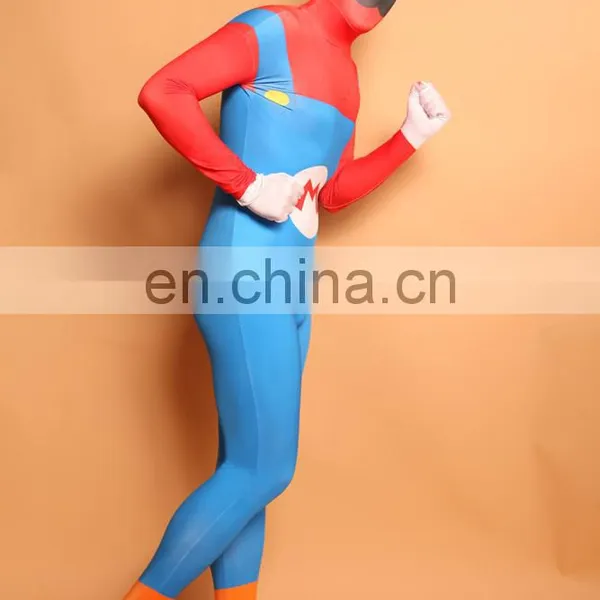 Blue & Red Second Skin Cosplay Suits For Woman Man 2nd Skin Costume photo-4