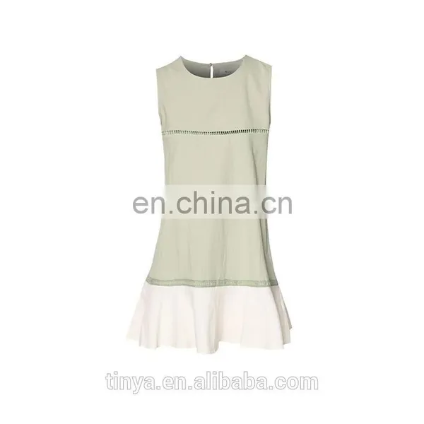 Wholesale Women Clothes Summer Sleeveless Dress With Layered Hem Women Dresses photo-6