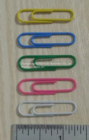 Coloured Plastic Coated Paper Clip Stationery (QX-PC001) 25/28/33/50/75mm photo-2