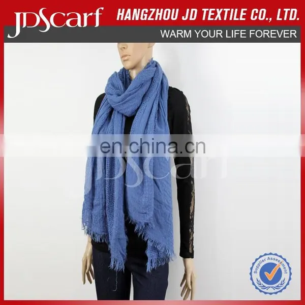Hot Selling Fashion Warm Comfortable Long Plain Color Scarf photo-2