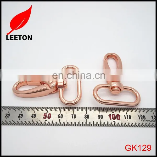 Factory Supply Shiny Rose Gold Swivel Snap Hook for Handbag photo-2