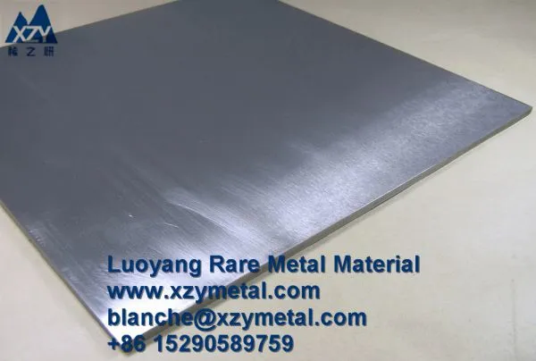 Pure Polished Tungsten Plate Tungsten Sheet for Sapphire Crystal Growth photo-2