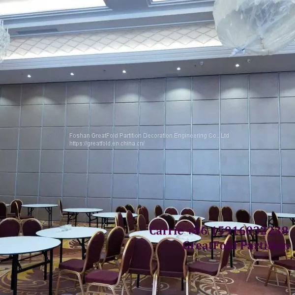 Customized Hotel Movable Temporary Walls Folding Partition Wall Room Divider Screen photo-4