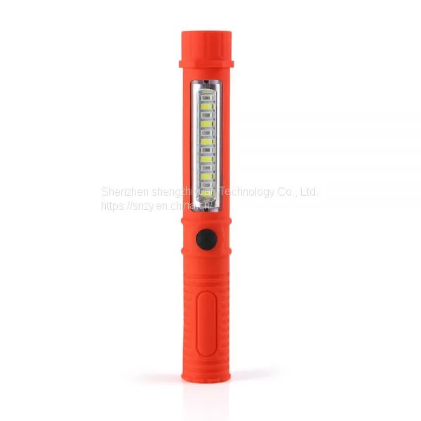 Mini Pen Work Portable Light Flashlight Torch Lantern 12+1LED With Built-in Magnet Night Maintenance Lighting photo-2