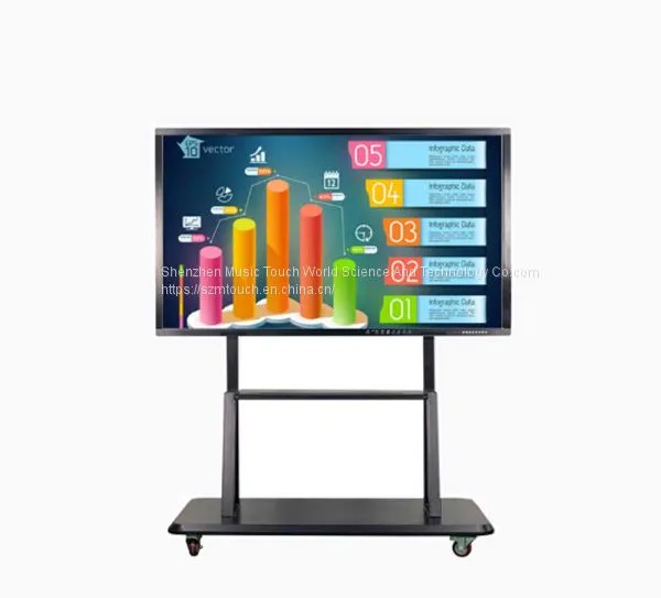 55 Inch Ultra HD 4K LED Interactive Touch Screen Monitor LCD Smart Board TV With PC All In One