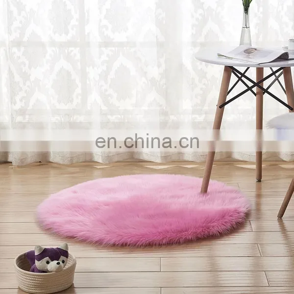 Round Artificial Fur Carpet for Household photo-4