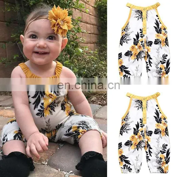 Factory Baby Clothes Summer 100%Cotton Short Sleeves With Prints Newborn Infant Baby Bodysuits Rompers photo-5