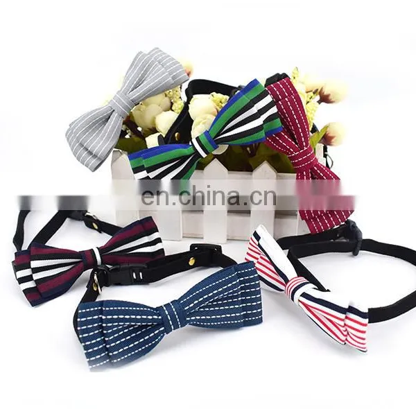 Handcrafted Adorable Pet Bow Ties Adjustable Bow Tie Fashion Accessories for Pet Dog Cat photo-2