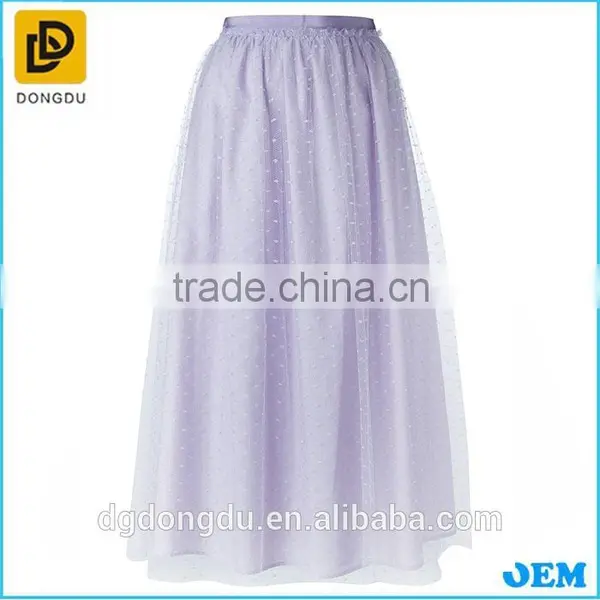 2016 New Fashion Elegant Lace Tulle Indian Long Skirts photo-4