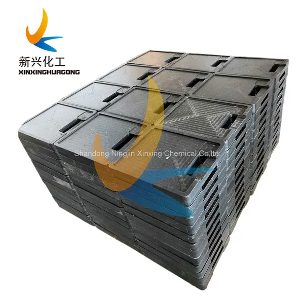 Impact Strength UHMWPE Sheet for Crane Mat, Mobile Outrigger Pad Crane Support Pad, CNC Logo Trailer Stabilizer Jacking Pad photo-4