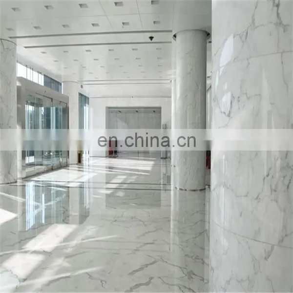 Low Price White Marble Tile Non Slip Marble Floor Tile Price photo-3