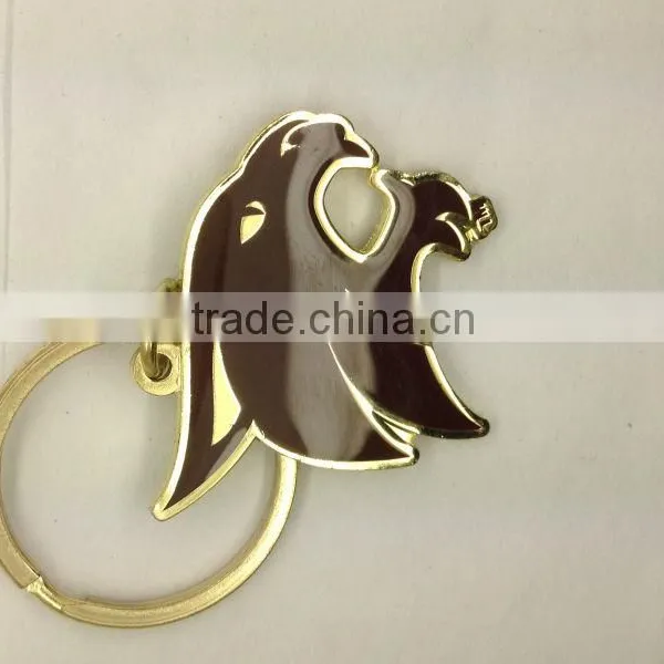 Key Chaincustom Soft Enamel Metal Badge Gold photo-3