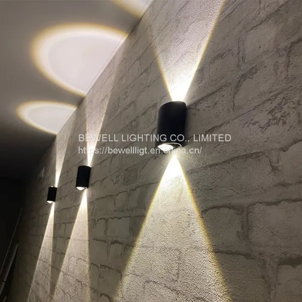 2w 4w 6w 8w 10w 12w Warm White And White Color Indoor Led Wall Lamp Up And Down ABS Decorate Wall Sconce Bedroom Led Wall Light photo-3