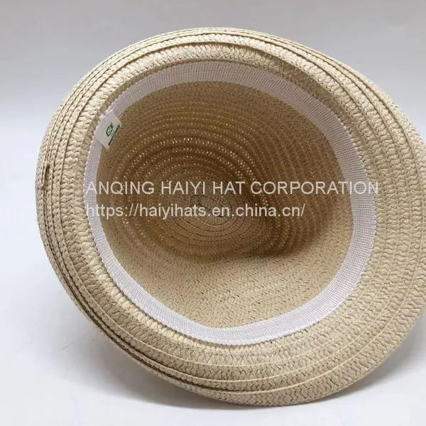 Wholesale British Style Beach Summer Chapeau De Paill Straw Hats Nature Brim Jazz De Paja De Unisex Straw Hat photo-3