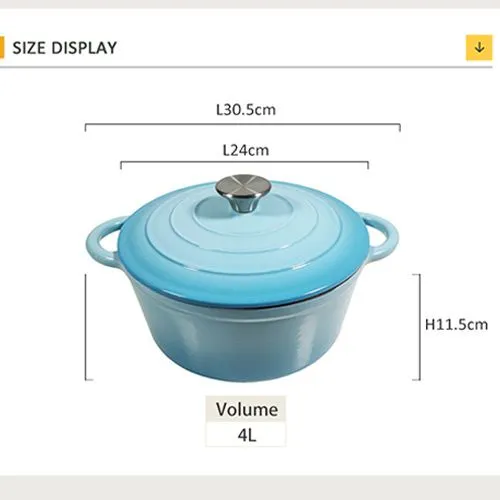 4 Liter Enameled Cast Iron Dutch Oven Wholesale Factory - Raylon photo-2