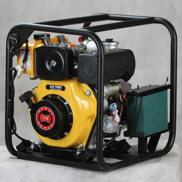 3 Inch Diesel Clear Water Pump, Electric Start 178F Air‑cooled Engine, Aluminum Alloy Pump Housing for Farm Irrigation