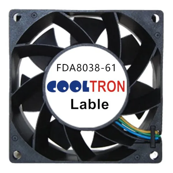 Серия FDA8038-61 осевых вентиляторов AC-DC 80x80x38 мм | Cooltron Fans