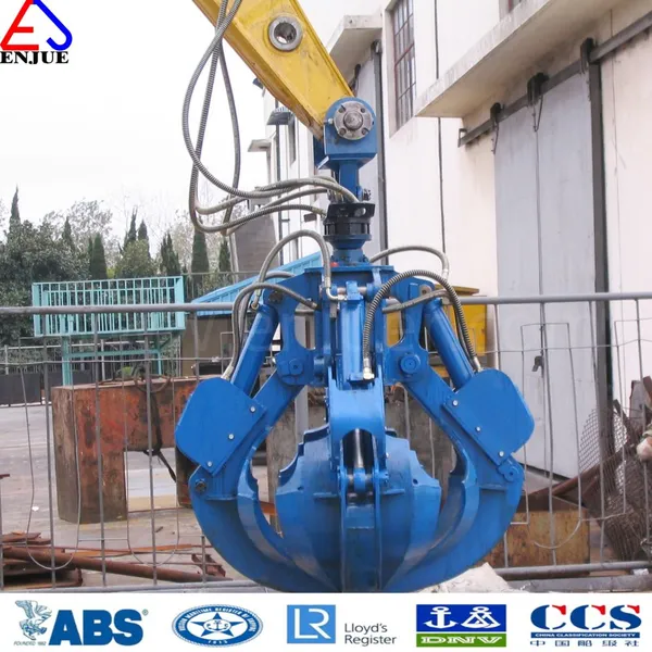Electro-Hydraulic Orange Peel Grapple Motor Hydraulic Orange Peel Grab Bucket for Scrap photo-4