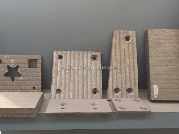 Cast Steel Hardfacing Wear Plate Resistant Lining for Grab Bucket Inside Install photo-6